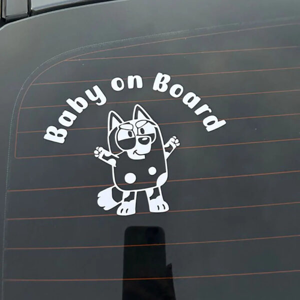 Baby on Board Decal Muffin Car Styling Windows Bumper Stickers Decor Accessories Waterproof Tuning Parts - Image 3