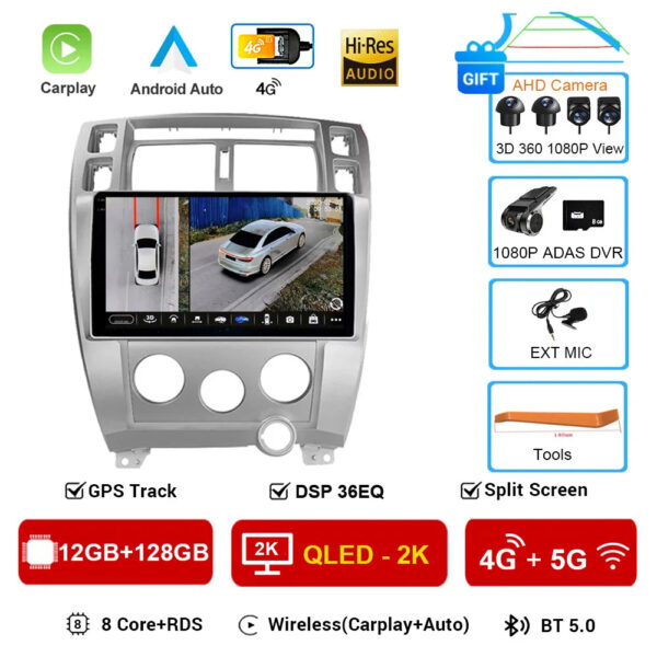 Car Radio Android 16 for Hyundai Tucson 2004-2013 Multimedia Video Player Navigation 2 Din DVD Head Unit Stereo Carplay Speakers - Image 17