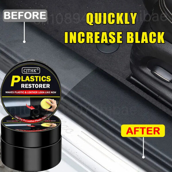 Car Plastic Restorer Auto Interior Panel Renewal Wax Coating Leather Plastic Rubber Polish Repair Auto Reconditioning Cream Care - Image 5