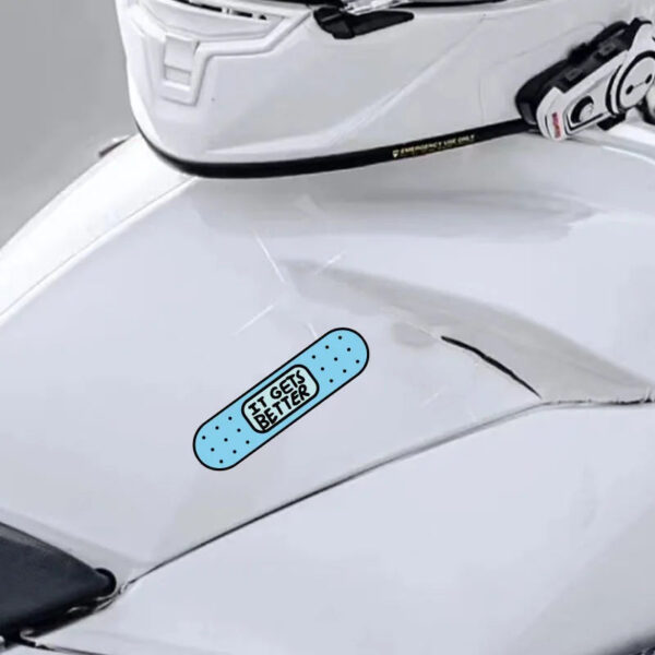 Band-aid Decals Cute Bandage Car Fuel Tank Stickers Funny Motor Body Scratches Decoration AUTO Accessories for Bumper Hood Door - Image 3
