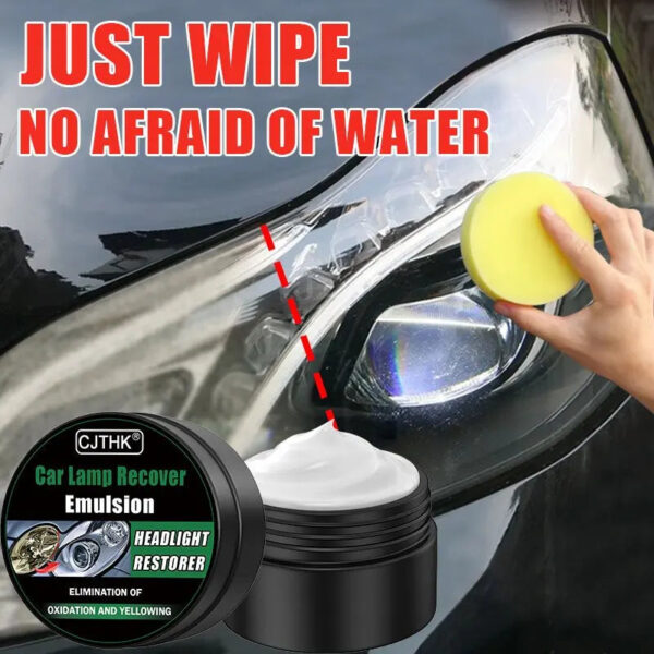 Car Headlight Restoration Polishing Kits Headlamp Scratch Remover Repair Cleaning Paste Remove Oxidation Headlight Polish Liquid - Image 2