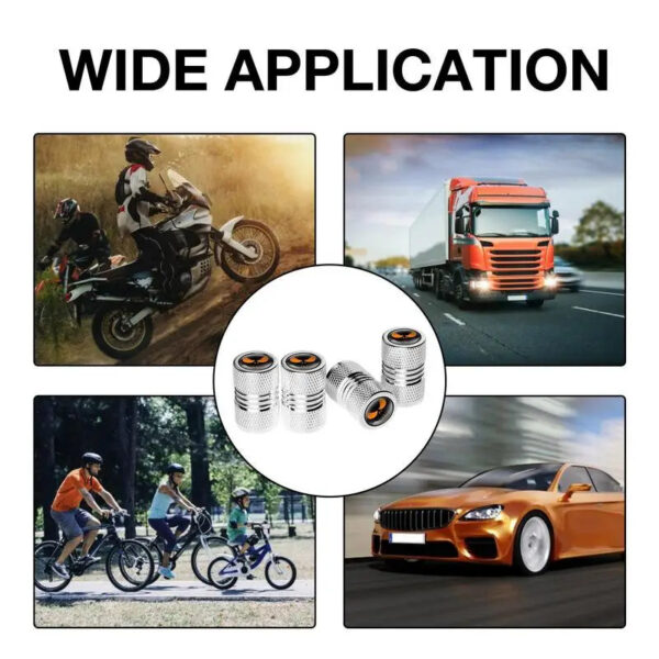 4PCS/Set Aluminium Alloy Car Wheel Tire Valve Air Caps Stem Cover Dustproof Auto Motorcycles Skull Styling Accessories Car Decor - Image 5