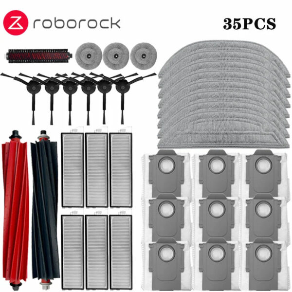 Roborock S8 MaxV Ultra Robot Vacuum Spare Parts Main Side Brushes Mop Cloths HEPA Filters Dust Bags Accessories - Image 19