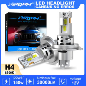 XSTORM H4 LED Light Canbus 30000LM 150W Car LED Headlight 6500K High-Power High Low Beam Auto Light Bulbs With Fan Headlamp