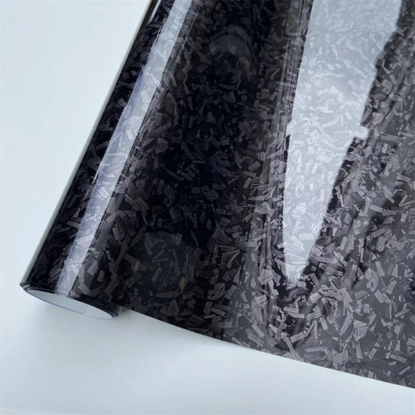Glossy Laser Forged Carbon Fiber Vinyl Wrap Self Adhesive Car Sticker Waterproof Auto Glossy Vinyl Carbon Film for Car Decal - Image 10