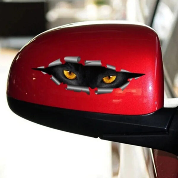 General Waterproof and Sunscreen Cars Stickers 3D Personalized Car Stickers Creative Cat Eye Stickers Car Accesorios Para Auto - Image 4