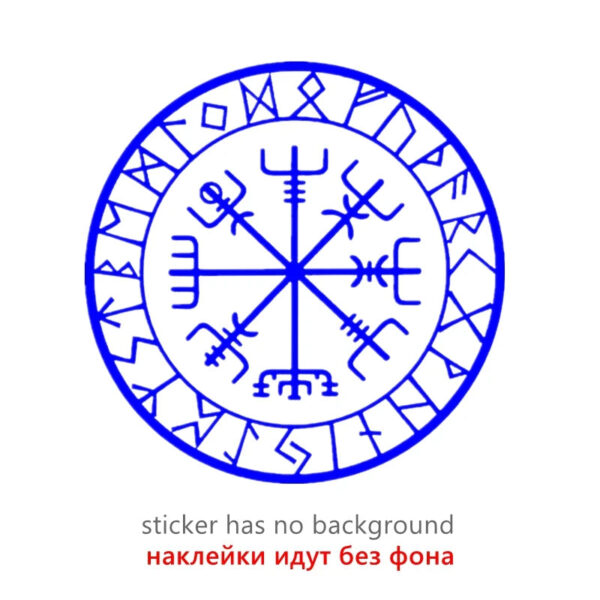 Various Sizes/Colors Die-Cut Vinyl Decal Vegvisir Compass Car Sticker Waterproof Auto Decors on Bumper Window Laptop 20807# - Image 9