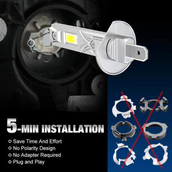 XSTORM H1 LED Headlight Bulb 60000LM 150W High Power Auto Fog Lamp 6500K 12V Led Lights for Car Head Lamps Driving Running Lamp - Image 4