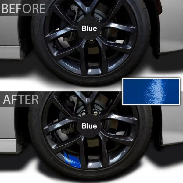 6PCS Reflective Car Wheel Decal Sticker Pressure Adhesive Auto Red Accessories Car Stickers Wheel Hub Decals Dropshipping - Image 3