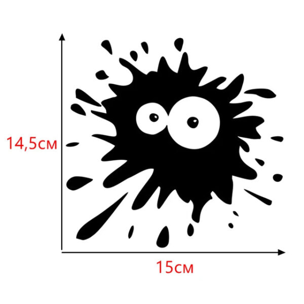 15*13.8cm Blot 3 funny car sticker vinyl decal white/black car auto stickers for car bumper window car decorations - Image 10