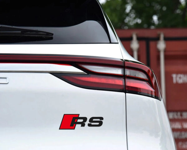 Fashion PVC Car Sticker Body RS Logo Door Window Side Fender Rear Trunk Decoration Decal Auto Exterior Accessories For Audi - Image 5