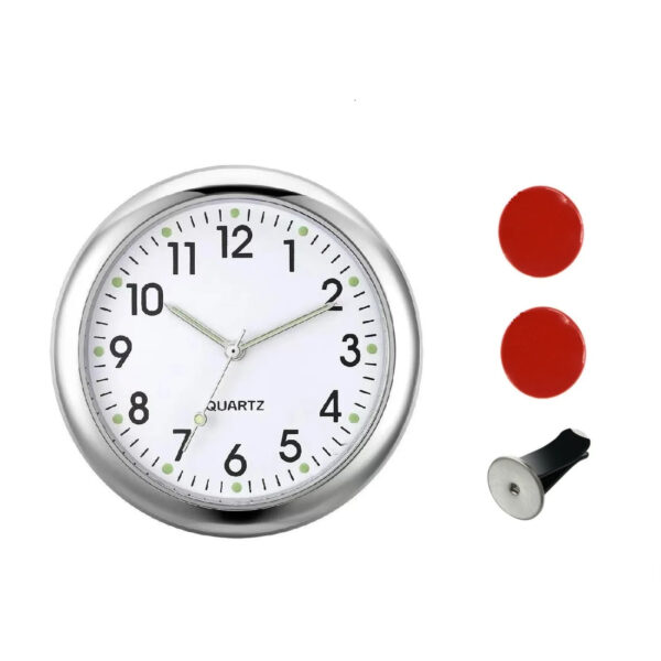 Mini Car Quartz Clock Electronic Air Outlets Clock Luminous Bicycle Motorcycle Watch Auto Car Dashboard Clock - Image 8