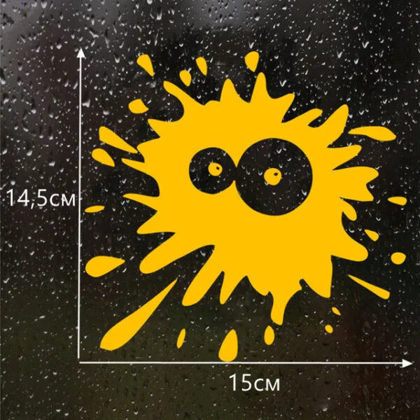 15*13.8cm Blot 3 funny car sticker vinyl decal white/black car auto stickers for car bumper window car decorations - Image 6