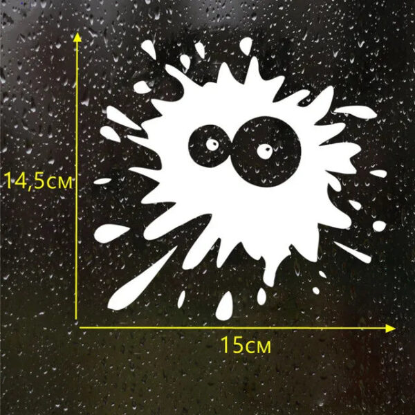 15*13.8cm Blot 3 funny car sticker vinyl decal white/black car auto stickers for car bumper window car decorations - Image 14
