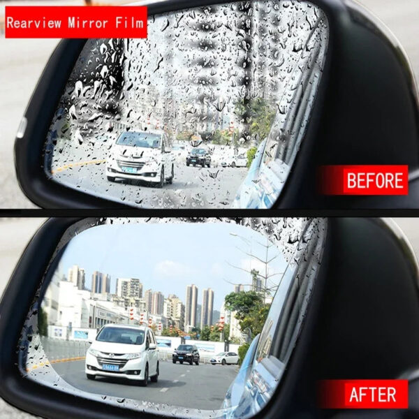 2Pcs Car Rain Rearview Mirror Films Waterproof Anti-fog Car Mirror Rain Covers Window Anti-rain Protector Film Auto Accessories - Image 3