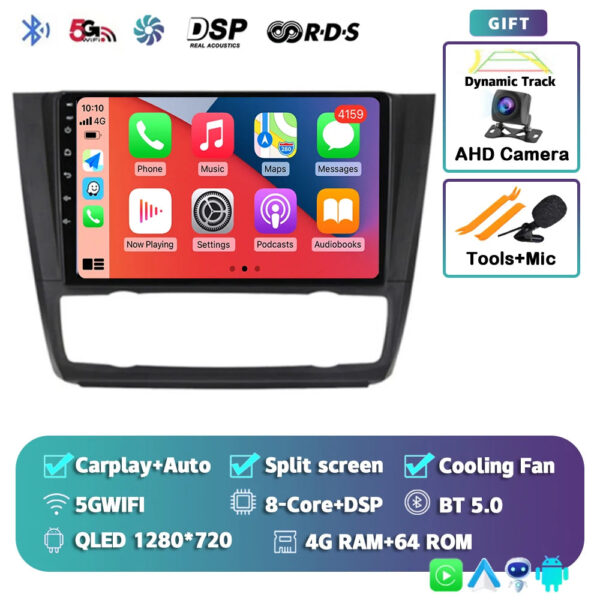 Android 14 For BMW 1-Series E88 E82 E81 E87 2004 - 2011 2K QLED Android Car Radio Multimedia Video Player GPS stereo CarPlay 4G - Image 20