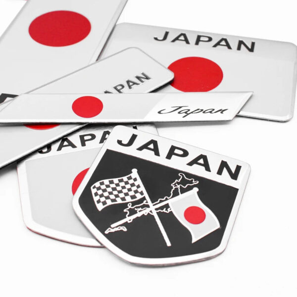 Car Styling 3D Aluminum Japan Logo Flag Stickers Auto Emblem Badge Decals Decoration For Honda Accord Odyssey Civic CRV Inspire - Image 3