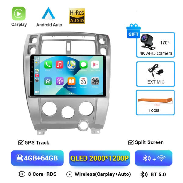 Car Radio Android 16 for Hyundai Tucson 2004-2013 Multimedia Video Player Navigation 2 Din DVD Head Unit Stereo Carplay Speakers - Image 15