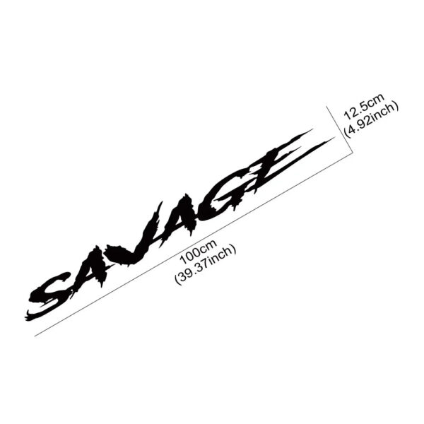 Savage Car Windshield Cool Style Sticker Auto Body Rear Window DIY Decor PVC Vinyl Film Universal Decal Car Tuning Accessories - Image 5