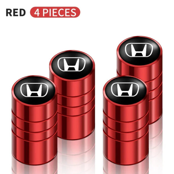 4pcs Metal Car Badges Wheel Tire Valve Caps Auto Accessories For Honda Civic Accord Fit CRV Jazz Odyssey Insight Legend HRV - Image 9