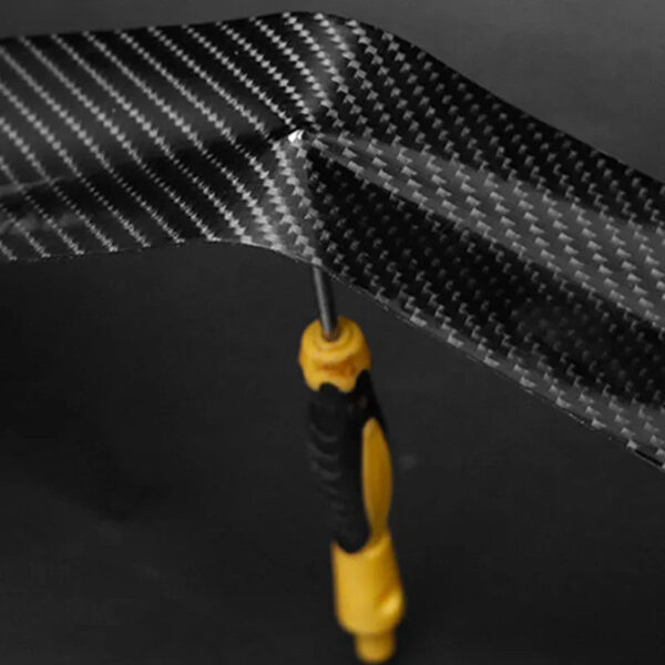 1M 3D Carbon Fiber Car Sticker DIY Paste Protector Strip Auto Door Sill Side Mirror Anti Scratch Tape Waterproof Protect Film - Image 5