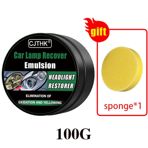 Car Headlight Restoration Polishing Kits Headlamp Scratch Remover Repair Cleaning Paste Remove Oxidation Headlight Polish Liquid - Image 7