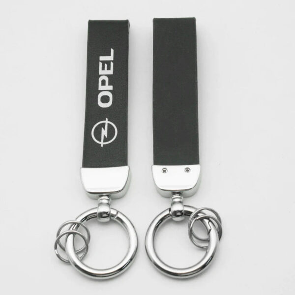 3D Metal/Leather Car Styling Keychain For Opel Corsa 2004 Astra D Combo Insignia Adam Mokka Key Chain Key Rings Auto Accessories - Image 3