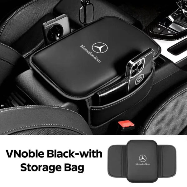 Car Armrest Box Pad Leather Auto Armrest Mat Car Accessories For Mercedes Benz W211 W203 W204 W210 W124 AMG W202 CLA W212 W220 - Image 10