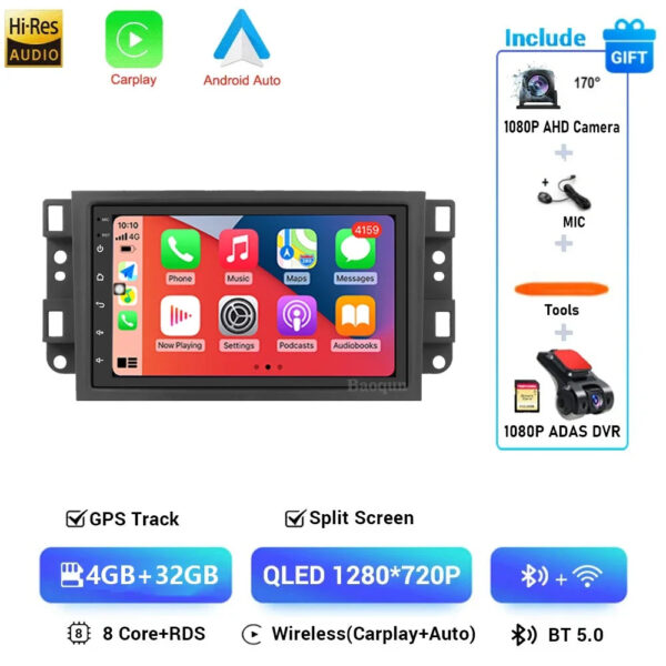 9inch Auto Screen Android For Chevrolet Captiva Aveo Lova Gentra Epica 2006 - 2012 Monitor Video 7862 No 2din Carplay Radio WIFI - Image 12