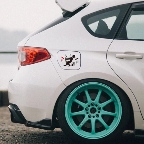 New 1PC Funny Car Stickers High Gas Consumption Decal Fuel Gage Empty Stickers Waterproof Auto Tank Stickers For Car Styling - Image 5