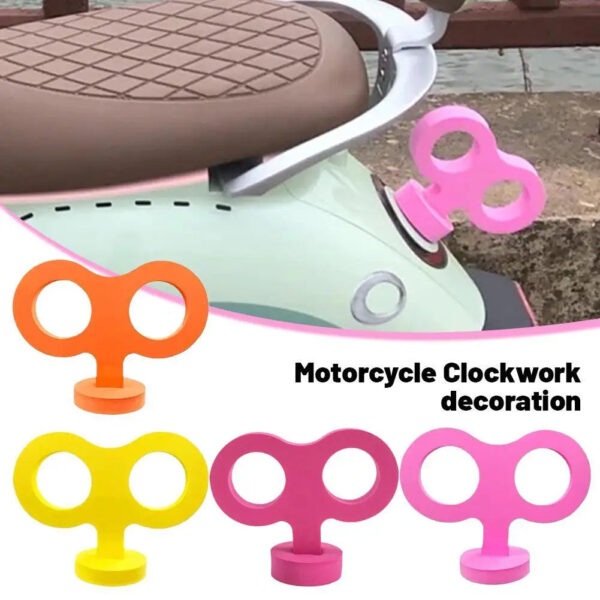 3D Car Wind Up Key, Cute Clockwork Wind Up Key For Back Of Car Roof Decoration 3D Car Stickers Peculiar Auto Sticker Decor