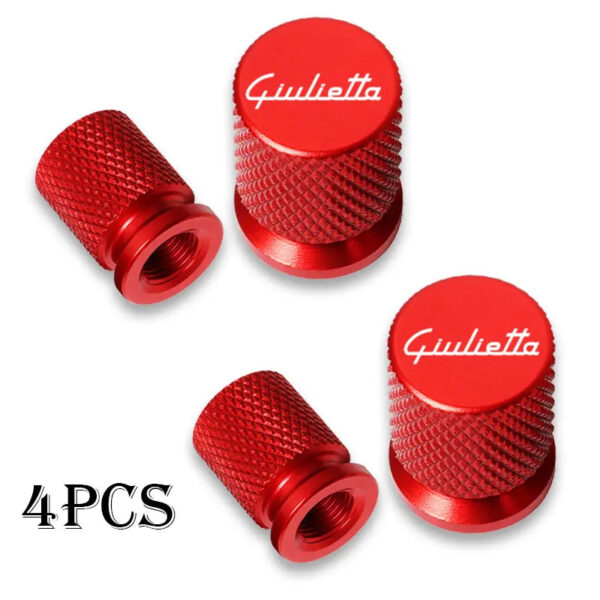 Car Wheel Tire Valve Caps Tyre Stem Covers Airdust Waterproof For alfa romeo Giulietta Auto Accessories - Image 8
