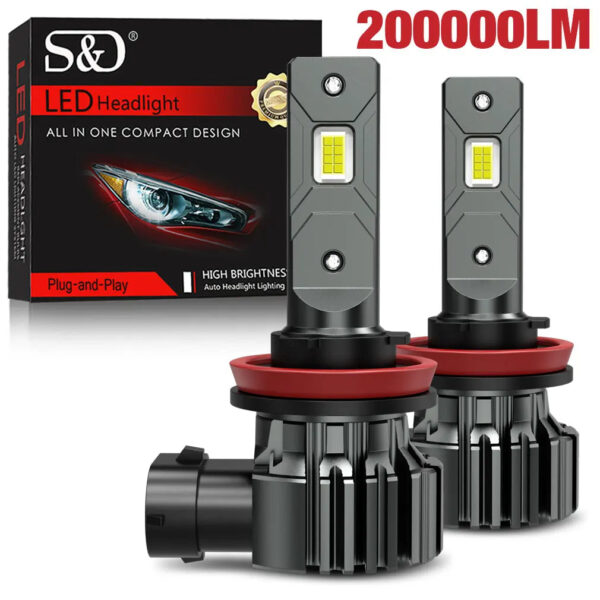30000LM H8 H11 LED Headlight Bulb 9005 HB3 9006 HB4 H16 JP Fog Light Canbus Mini 880 881 White 6500K CSP for Car Auto Diode Lam - Image 9