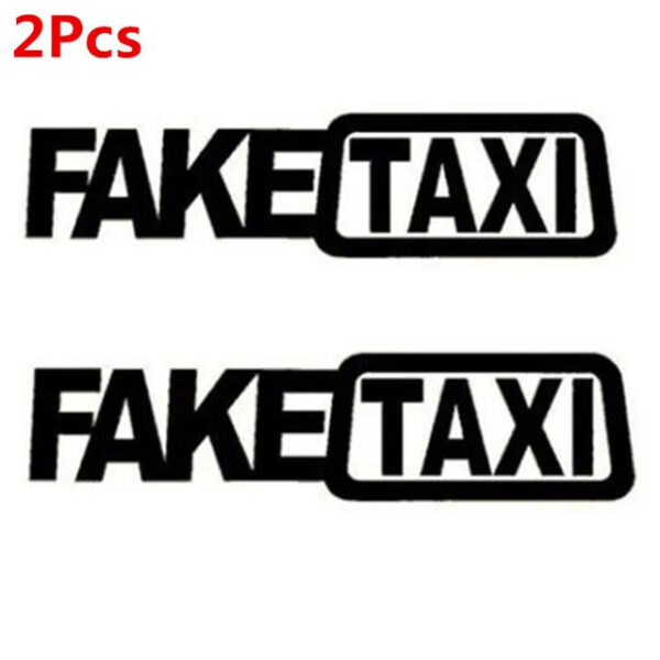 Funny FAKE TAXI Car Auto Sticker FakeTaxi Decal Emblem Self Adhesive Vinyl Universal For BMW Ford Toyota VW Honda Kia Opel Kia - Image 12
