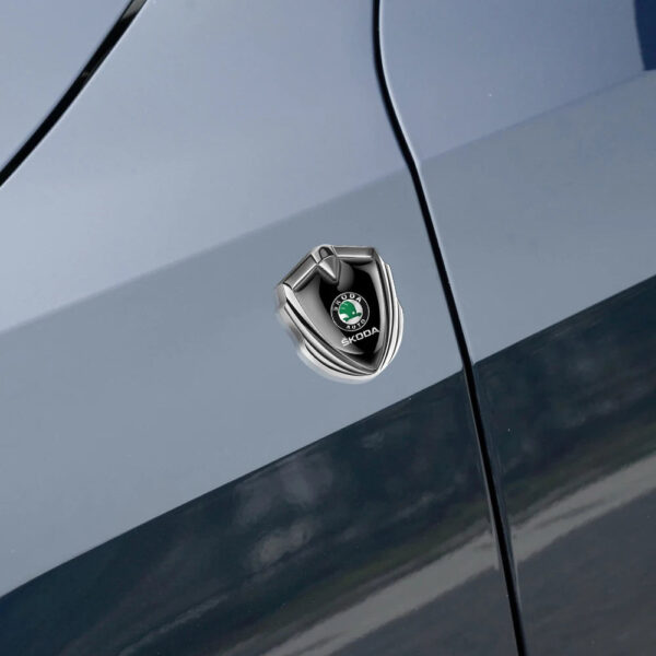 Car Shield Badge Sticker Auto Body Side Window Decoration Accessories For Skoda Octavia Rapid Fabia Superb Kodiaq Kamiq a7 A5 - Image 5