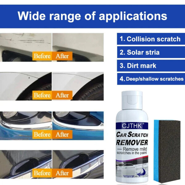 Car Scratch Remover Paint Care Tools Auto Swirl Remover Scratches Repair Polishing Auto Body Grinding Compound Anti Scratch Wax - Image 3
