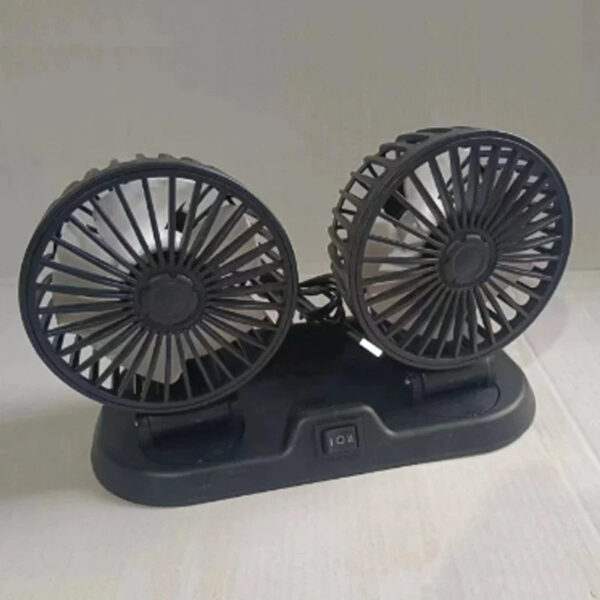 5V 12V 24V Car Fan Cooling Car Fan Dual Head Usb Car Fan 2 Speeds Adjustable Auto Cooler Air Fan Car Accessories Wind Regulation - Image 7