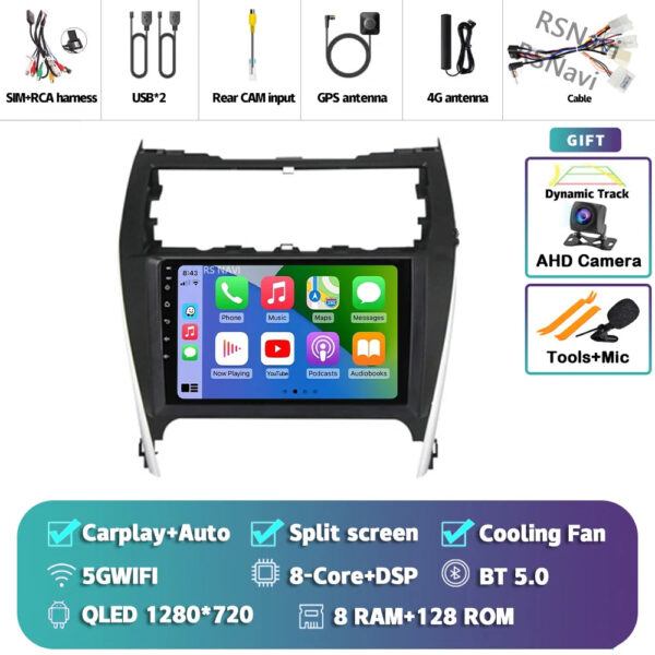 Android 14 Carplay Auto Car Radio For Toyota Camry 7 XV 50 55 2012 - 2017 Navigation GPS Multimedia Player video Stereo WIFI+4G - Image 18