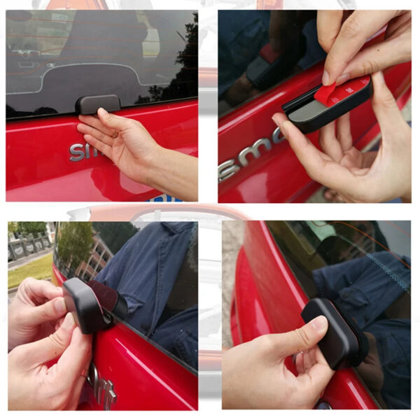 Car Rear Bumper Trunk Back Door Handle Sticker Auxiliary Knob Exterior Decoration Auto Accessories For Old Smart fortwo 451 - Image 4