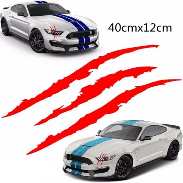 Monster Claw Scratch Car Stickers  Auto Stripe Marks Headlight Vinyl Decal for Car SUV Body Decorative Stickers car accessories - Image 2