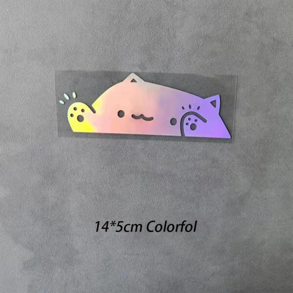 1Pc Cat Car Sticker Auto Window Body Bumper Trunk Decals Creative Decorative Covering Sticker Motorcycle Fuel Tank Decoration - Image 2
