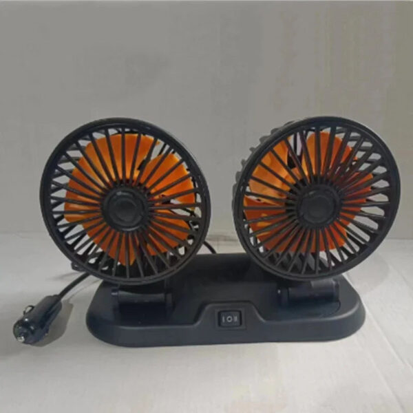 5V 12V 24V Car Fan Cooling Car Fan Dual Head Usb Car Fan 2 Speeds Adjustable Auto Cooler Air Fan Car Accessories Wind Regulation - Image 5