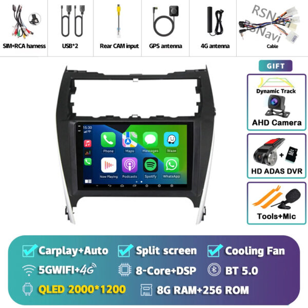 Android 14 Carplay Auto Car Radio For Toyota Camry 7 XV 50 55 2012 - 2017 Navigation GPS Multimedia Player video Stereo WIFI+4G - Image 20