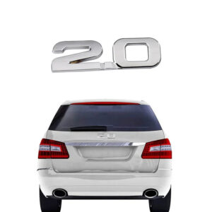 Creative 2.0 Emblem Badge 3D Car Sticker for Renault Toyota Bmw Ford Focus 2 Vw Mazda Car Styling Decor Sticker Exterior Parts
