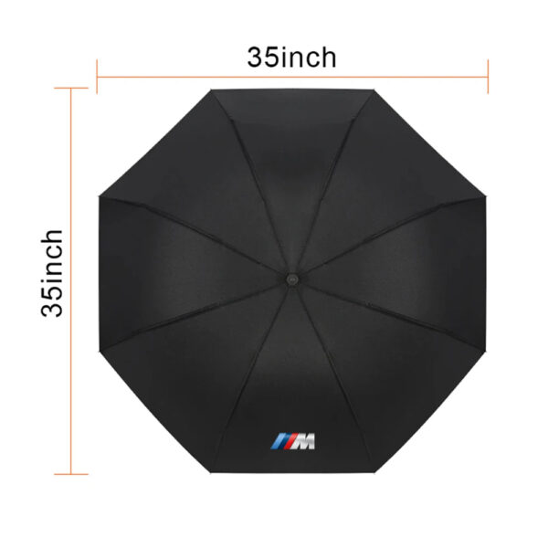 Car Styling Car Logo Business Umbrella Windproof Automatic Threefolding Umbrella Auto Guard Accessories For BMW M E90 E60 F30 - Image 2