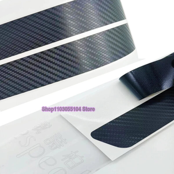 4pcs Carbon Fiber Car Door Sill Sticker For Peugeot 405 406 407 408 GT GTLINE Auto Accessories - Image 6