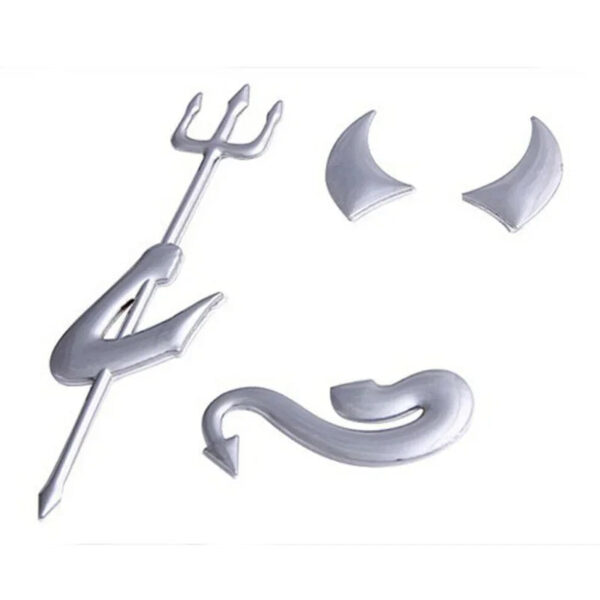 Car Rear Trunk Sticker Fashion 3D Little Devil Demon Styling Auto Emblem Logo PVC Decals Decoration DIY Car Accessories - Image 7