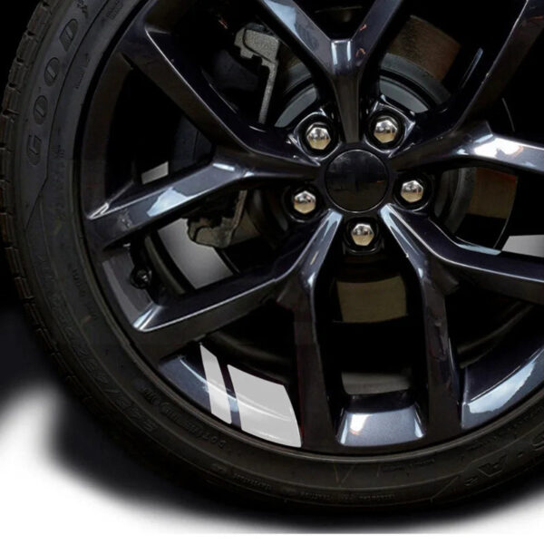 6PCS Reflective Car Wheel Decal Sticker Pressure Adhesive Auto Red Accessories Car Stickers Wheel Hub Decals Dropshipping - Image 9