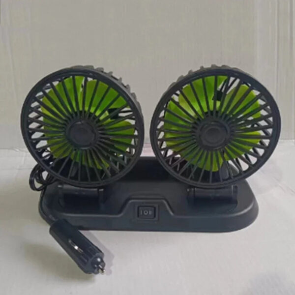 5V 12V 24V Car Fan Cooling Car Fan Dual Head Usb Car Fan 2 Speeds Adjustable Auto Cooler Air Fan Car Accessories Wind Regulation - Image 6