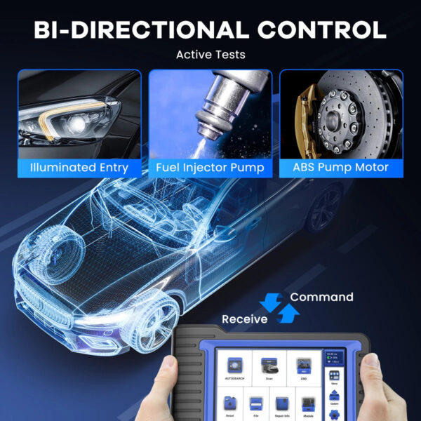 MUCAR VO7 VO7S Plus Auto OBD2 Scanner Profession Full System IMMO DPF 28 Reset ECU Coding Active Test Car Diagnosis Tool - Image 4